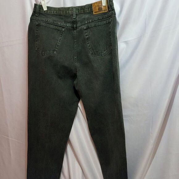 St John's Bay, Like New, Green Corduroy Women's Jeans, Size 14 - Picture 2 of 11